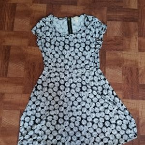 Michael Kors Tropical Leaf Print Dress